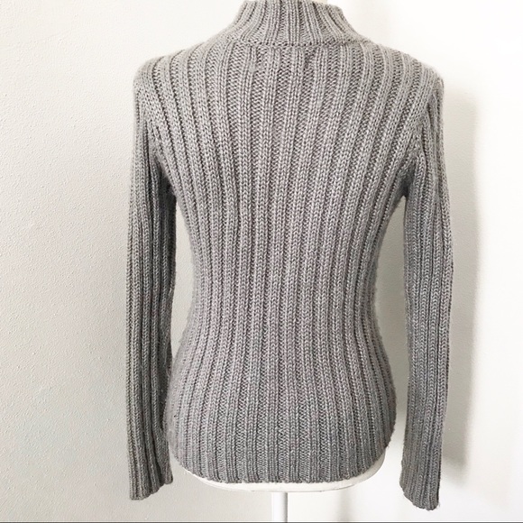 Copper Key Mock Neck Fitted Sweater - Picture 3 of 4